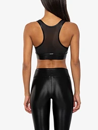 scoop neck sports bra